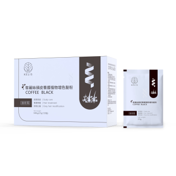 頭皮養護增色植物髮粉-咖啡黑 25g 